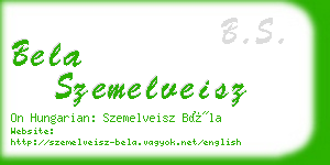 bela szemelveisz business card